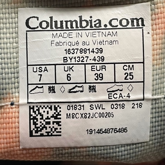 COLUMBIA POWDERBUG PLUS II BOOTS IN ABYSS/GRAY AND SHARK/SILVER GRAY Youth 7 - Picture 12 of 14